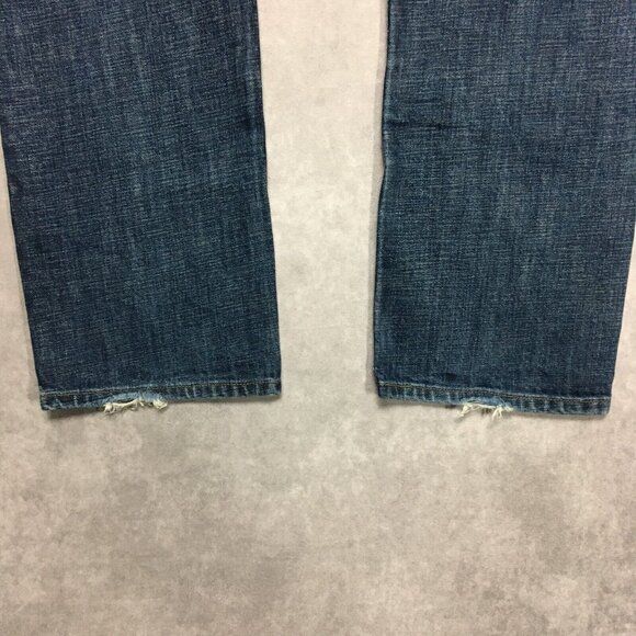 Levis Mens 501 Original Fit Blue Jeans size 36x30 Button Fly Cotton Denim - Picture 11 of 13